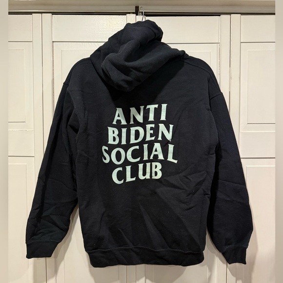 Anti Biden Social Club hoodie size medium EUC - Picture 3 of 4